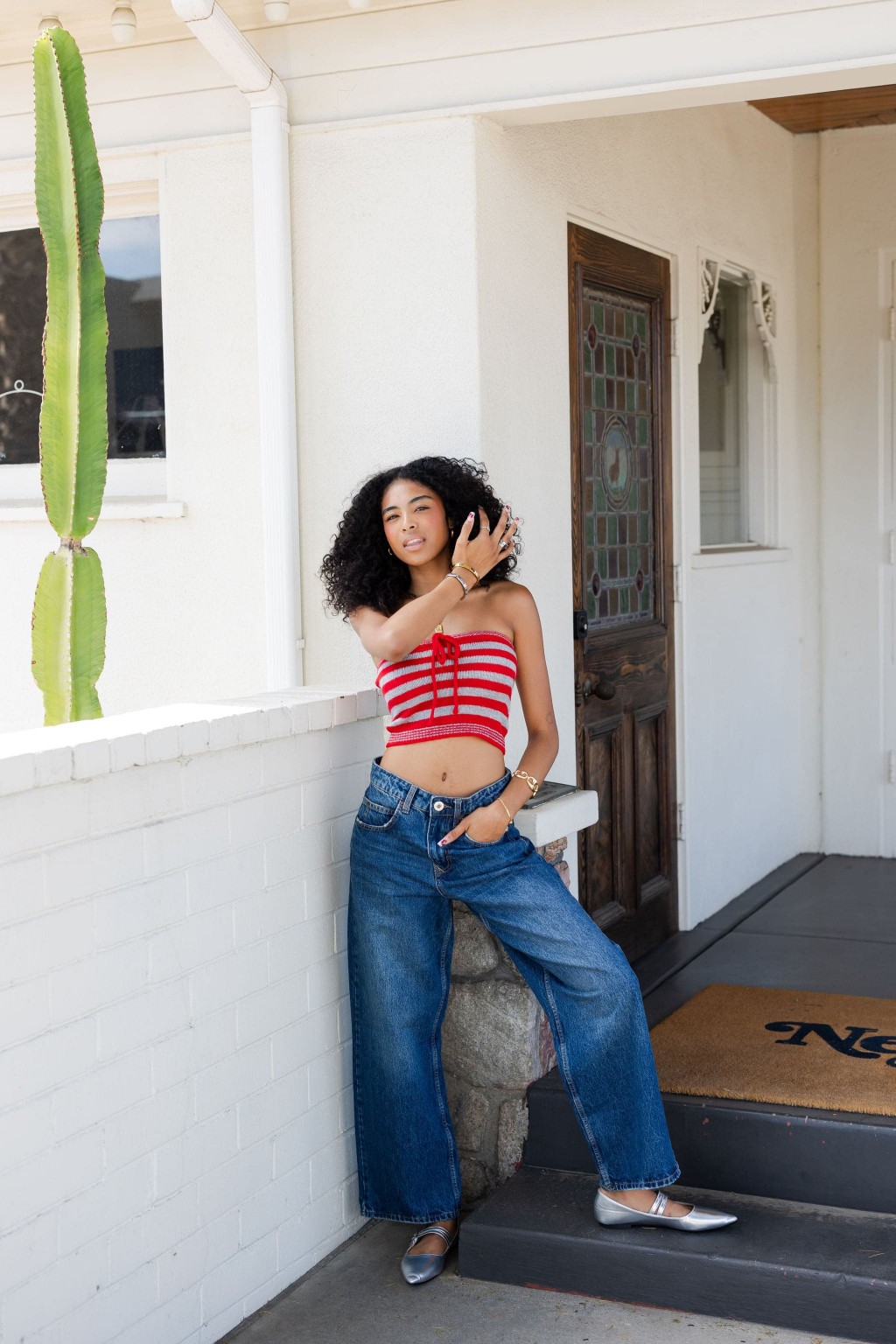 Denim Wide Leg Jeans